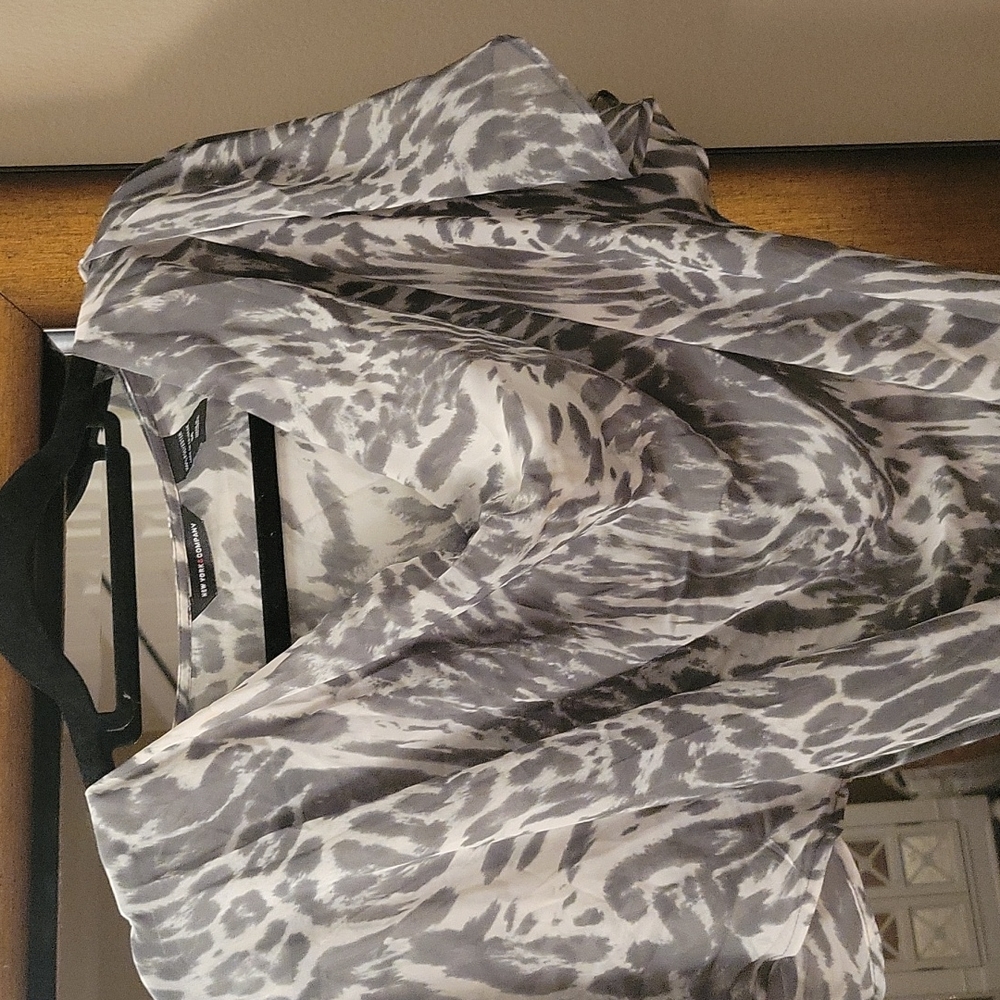 Sheer animal print tunic